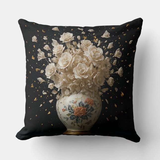 Coussin Porcelaine peinte à la main (Recto)
