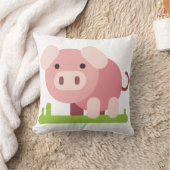 Coussin Porcelet rose joyeux (Couverture)