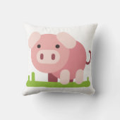 Coussin Porcelet rose joyeux (Verso)