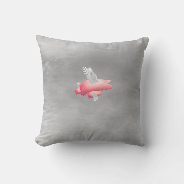 Coussin Porcelets volants (Recto)