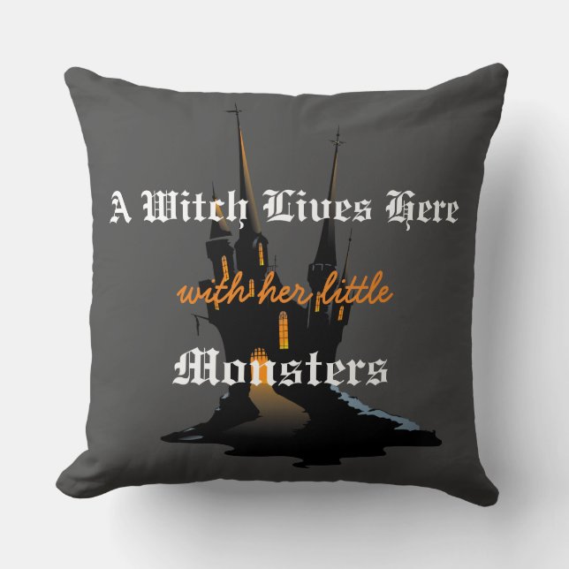 Coussin Poreiller à lancer d'Halloween (Recto)