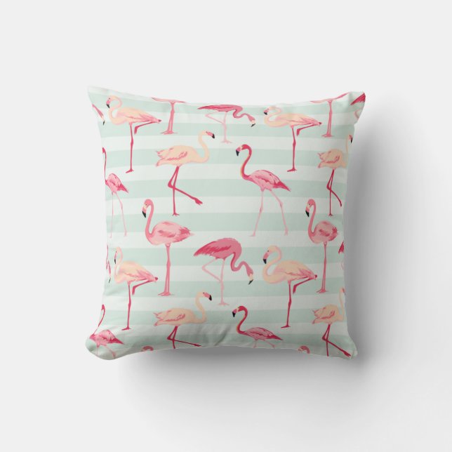 Coussin Poreiller à lancer Flamingo (Recto)
