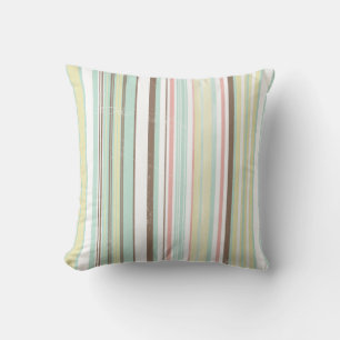 Coussin Poreiller à projectile rayé avec dossier vert