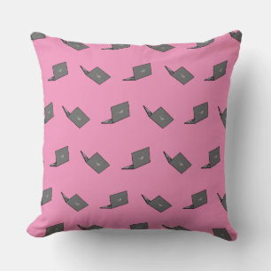 Coussin Portable gris avec logo d'oiseau