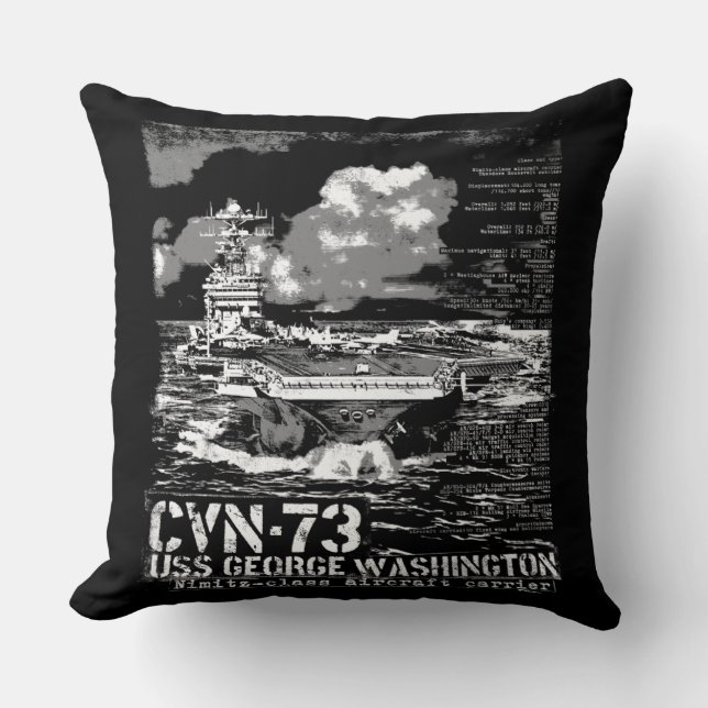 Coussin Porte-avions George Washington (Recto)