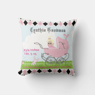 Coussin Porte-bébé rose Vintage