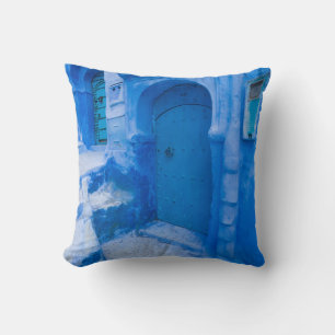 Coussin Porte de ville bleue