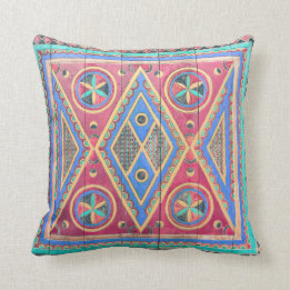 Coussin Porte en bois Arabe de motif géométrique tribal