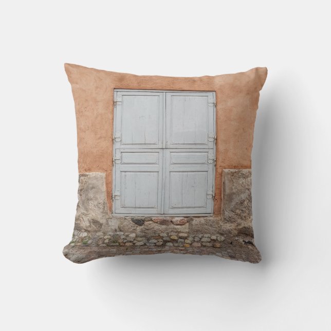 COUSSIN PORTE EN BOIS GRIS (Recto)