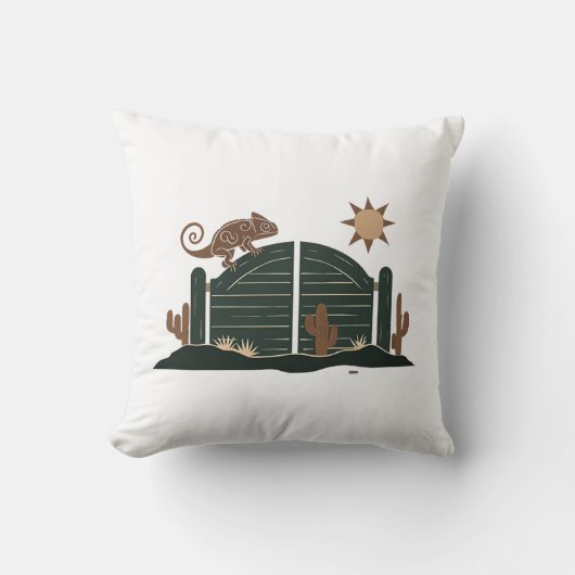 Coussin Porte Saloon Caméléon (Recto)