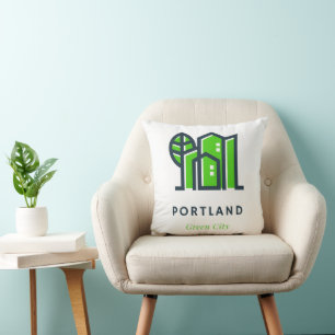 Coussin Portland Oregon US Durable Green City