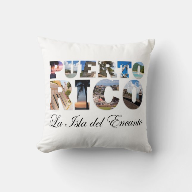 Coussin Porto Rico La Isla Del Encanto (Recto)