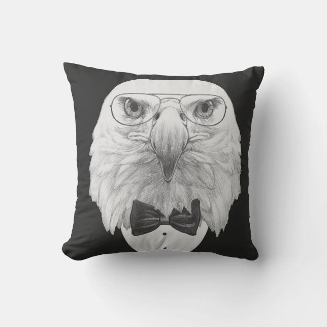 Coussin Portrait chic d'Eagle (Recto)