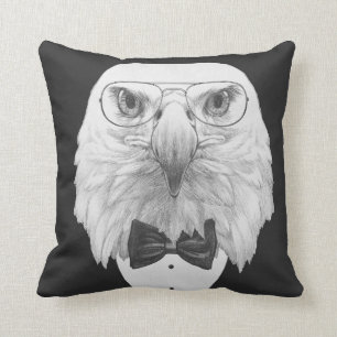 Coussin Portrait chic d'Eagle