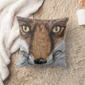 Coussin Portrait Cute Fox Aquarelle (Couverture)