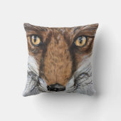Coussin Portrait Cute Fox Aquarelle (Verso)