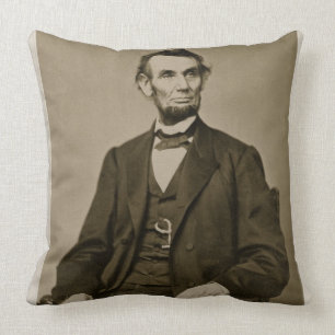 Coussin Portrait d'Abraham Lincoln (1809-65) (photo de