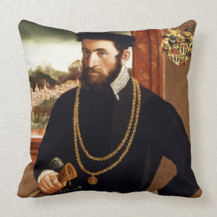Coussin Portrait d'Anton Rummel von Liechtenan