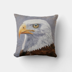 Coussin Portrait de Bald Eagle