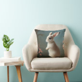 Coussin Portrait de bébé lapin mignon  (Chaise)