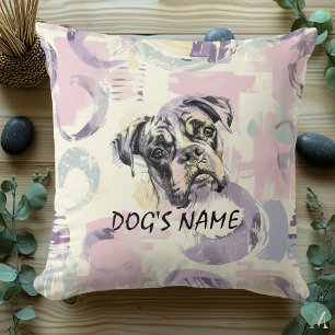 Coussin Portrait de Boxer au Pastel – Coup de Pinceau Arti