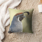 Coussin Portrait de caille mâle (Couverture)
