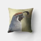 Coussin Portrait de caille mâle (Verso)