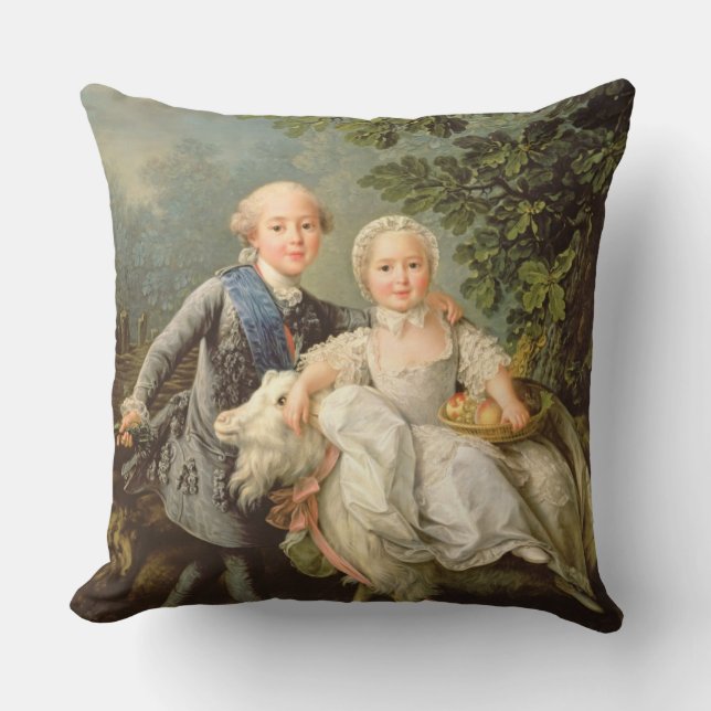 Coussin Portrait de Charles Philippe de la France (Recto)