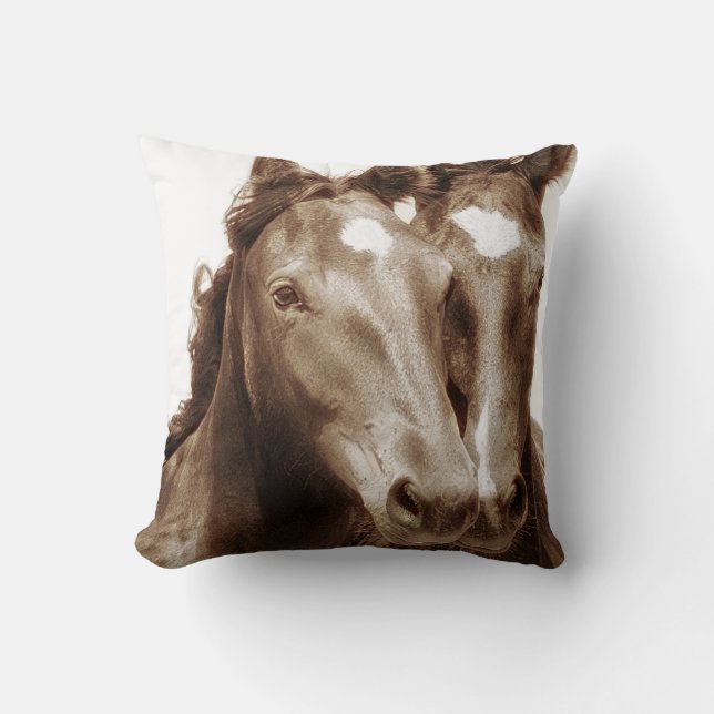 Coussin Portrait de cheval III (Recto)