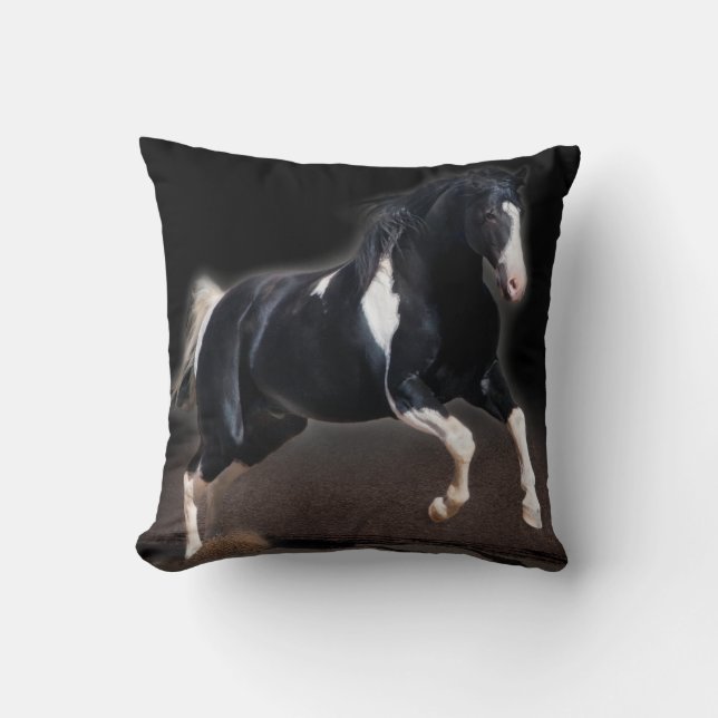 Coussin Portrait de cheval VIII (Recto)