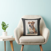Coussin Portrait de chien aquarelle (Chaise)