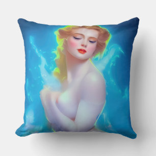 Coussin Portrait de déesse Ethereal - Imaginaire Surreal