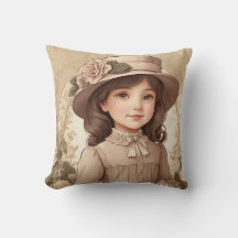 Portrait de fille victorienne Vintage