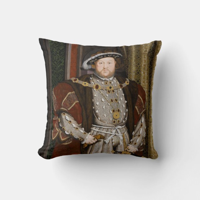 Coussin Portrait de Henry VIII par Hans Holbein le plus (Recto)
