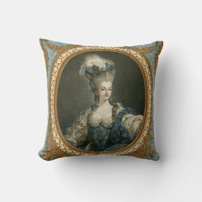 Coussin Portrait de Janinet de Marie-Antoinette (Recto)