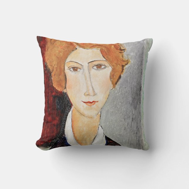 Coussin Portrait de la femme, Modigliani (Recto)