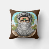 Coussin Portrait de la Liberté palestinienne (Verso)