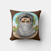 Coussin Portrait de la Liberté palestinienne (Recto)