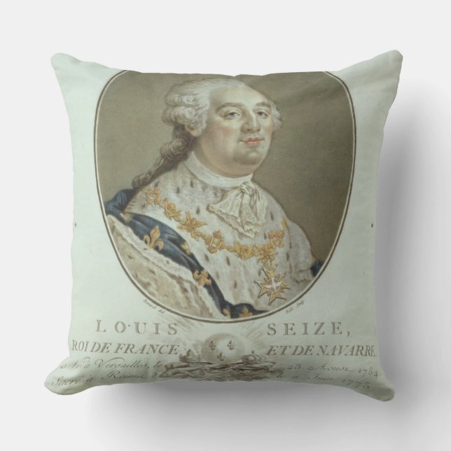 Coussin Portrait de Louis XVI (1754-93) des 'portraits De (Recto)