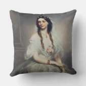 Coussin Portrait de Mme C.W.Stoughton (d.1907), Trois-quar (Verso)