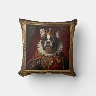 Coussin Portrait de reine de la Renaissance inspiré par un