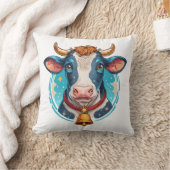 Coussin Portrait de tête de vache (Couverture)