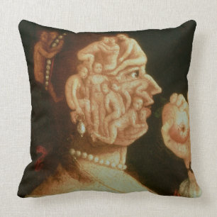 Coussin Portrait d'Ève (huile)
