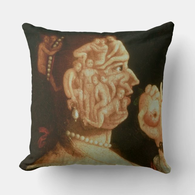 Coussin Portrait d'Ève (huile) (Recto)