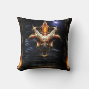Coussin Portrait d'incendie d'Akrellian