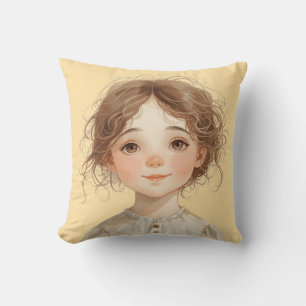 Coussin Portrait Douce Fantaisie – L'Art Délicat de The Ki