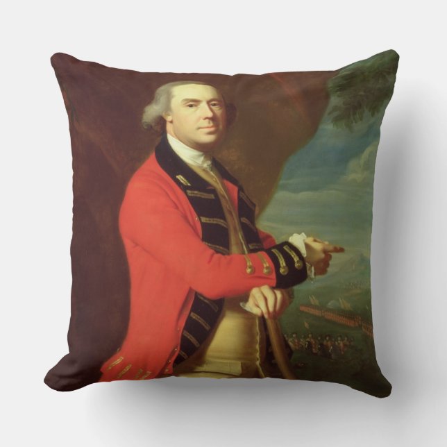 Coussin Portrait du Général Thomas Gage, c.1768 (huile sur (Recto)