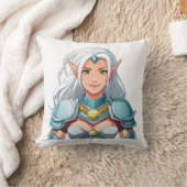 Coussin Portrait d'une belle femme elfe (Couverture)