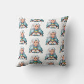 Coussin Portrait d'une belle femme elfe (Verso)
