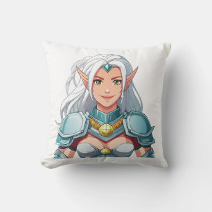 Coussin Portrait d'une belle femme elfe